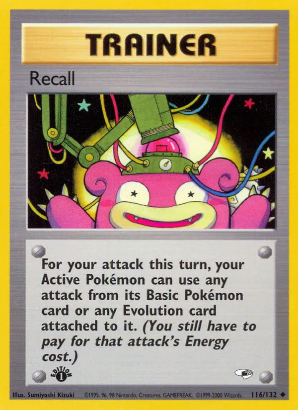 2000 Gym Heroes Recall Uncommon #116/132 Uncommon card image