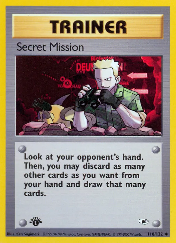 2000 Gym Heroes Secret Mission Uncommon #118/132 Uncommon card image