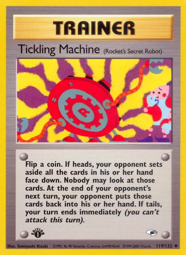 2000 Gym Heroes Tickling Machine #119/132 Uncommon card image