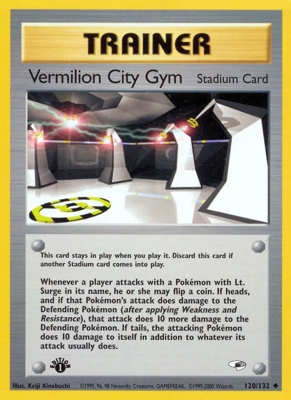2000 Gym Heroes Vermilion City Gym #120/132 Uncommon card image