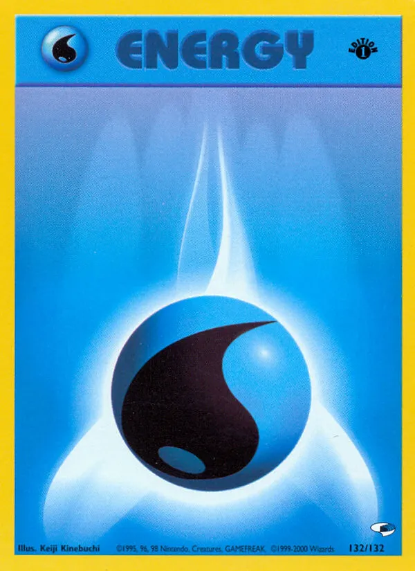 2000 Gym Heroes Water Energy #132/132 Common card image