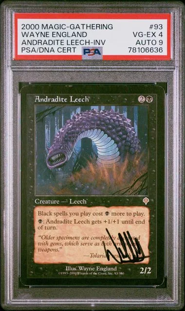 2000 Magic The Gathering Invasion Andradite Leech #93 card image