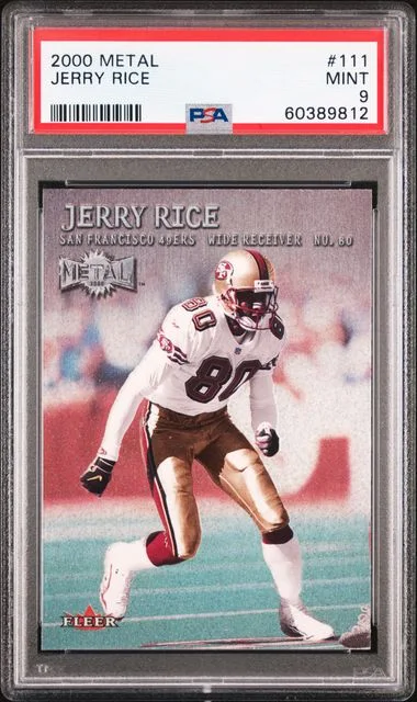 2000 Metal Jerry Rice #111 card image