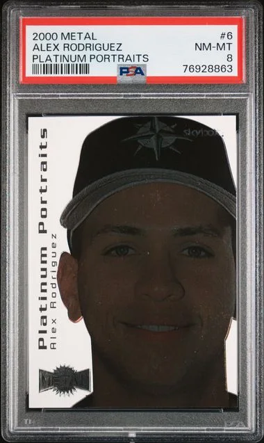 2000 Metal Platinum Portraits Alex Rodriguez #6 card image