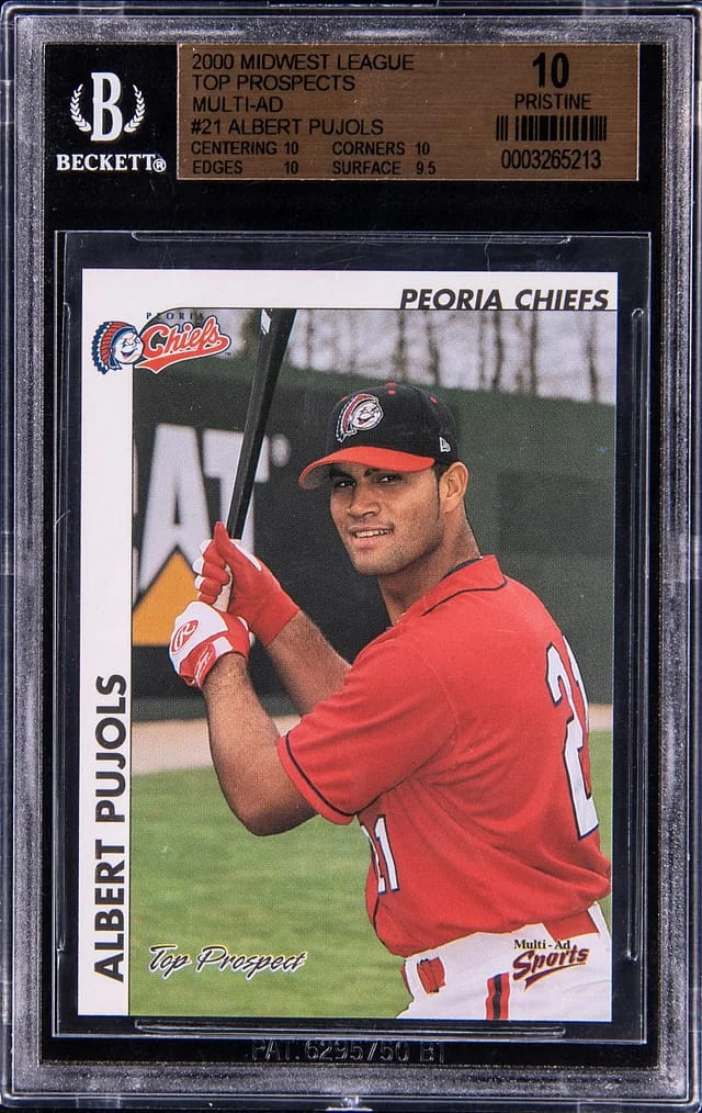 2000 Midwest League Top Prospects Multi-Ad Albert Pujols #21 card image