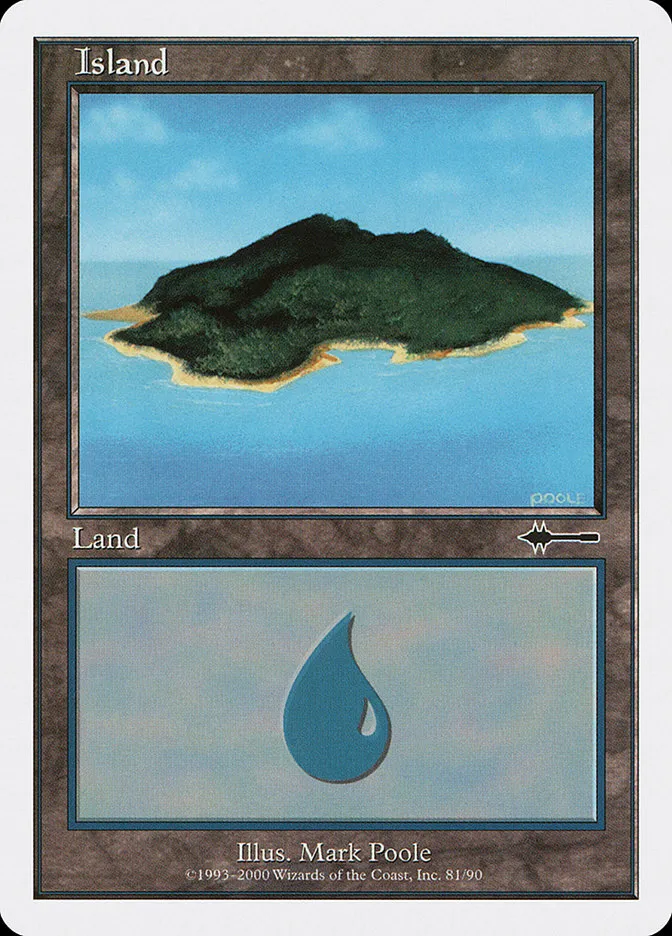 2000 Beatdown Box Set Island common #81 common card image