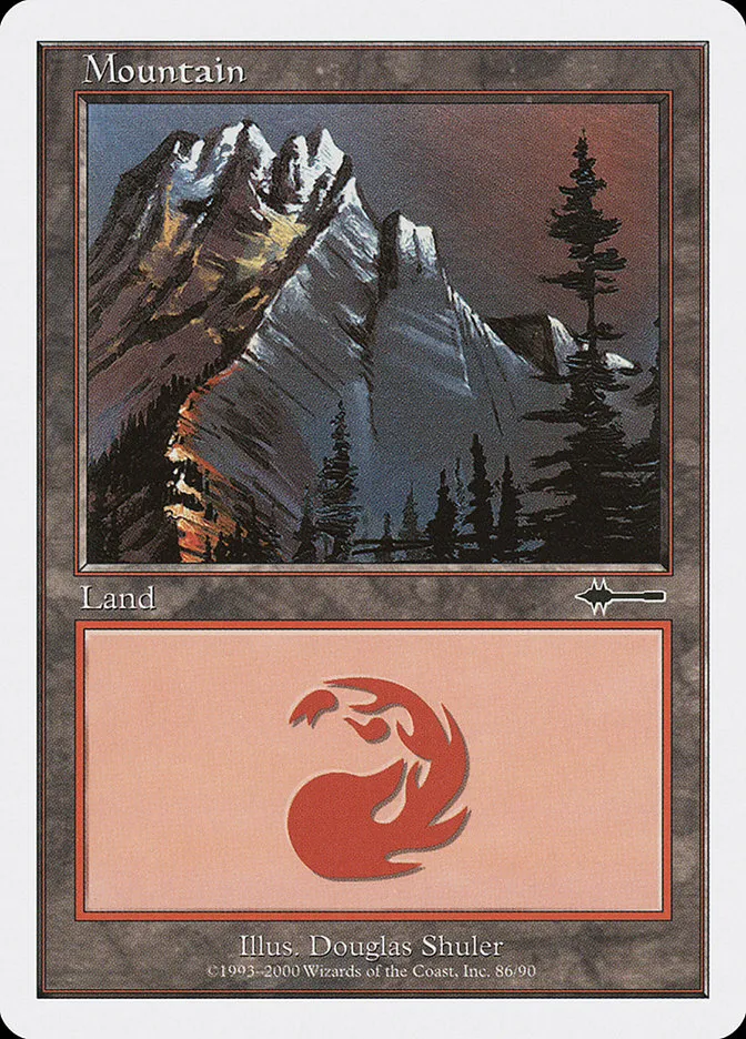 2000 Beatdown Box Set Mountain common #86 common card image