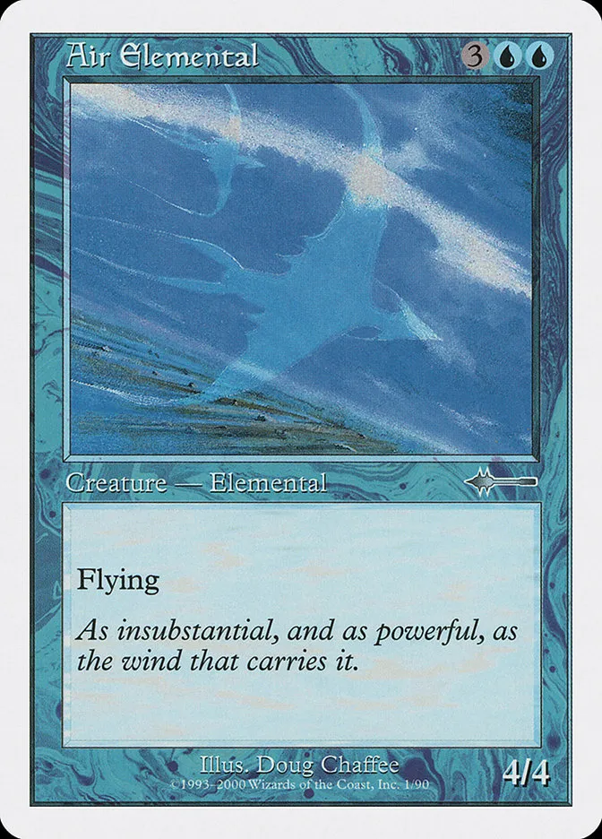 2000 Beatdown Box Set Air Elemental uncommon #1 uncommon card image