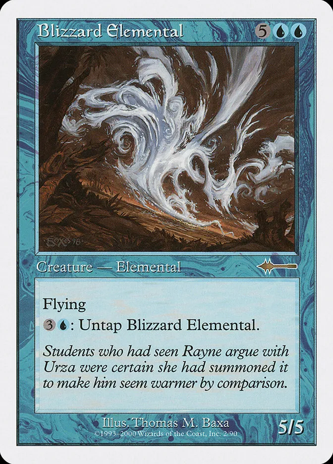 2000 Beatdown Box Set Blizzard Elemental rare #2 rare card image