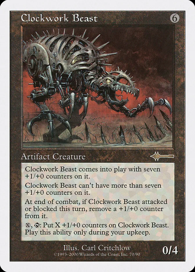 2000 Beatdown Box Set Clockwork Beast rare #70 rare card image
