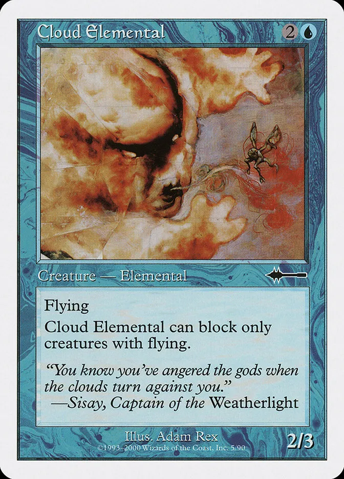 2000 Beatdown Box Set Cloud Elemental common #5 common card image