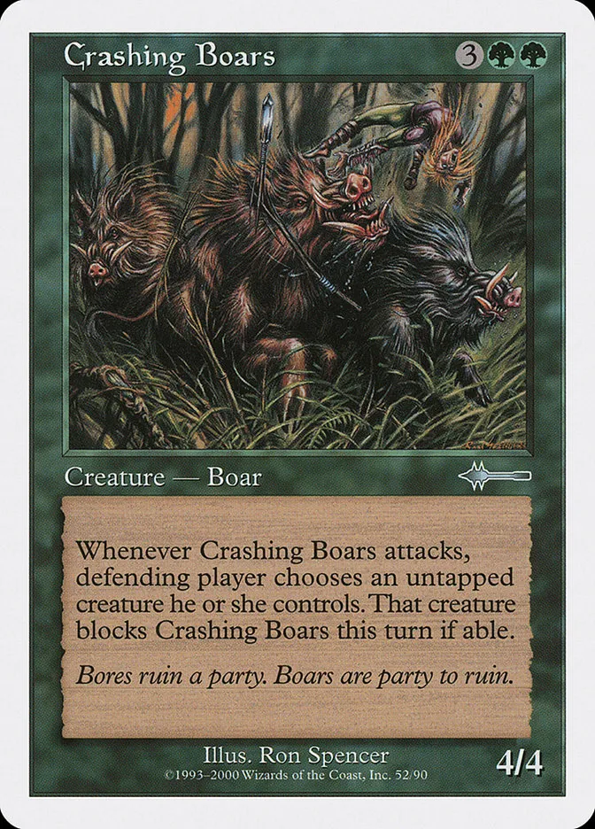 2000 Beatdown Box Set Crashing Boars uncommon #52 uncommon card image