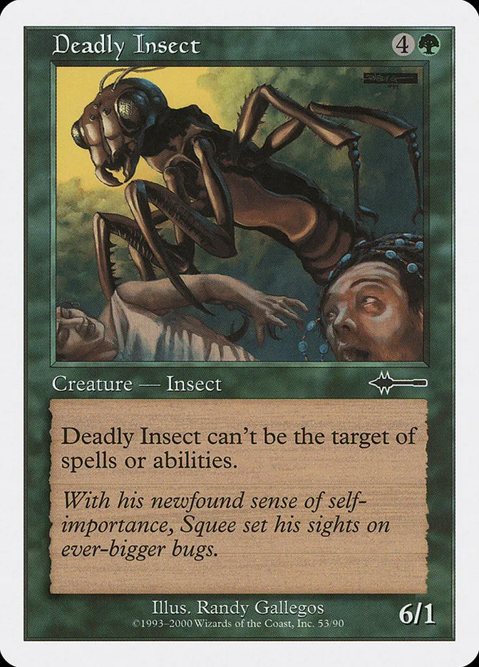 2000 Beatdown Box Set Deadly Insect common #53 common card image