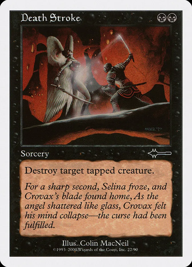 2000 Beatdown Box Set Death Stroke common #22 common card image