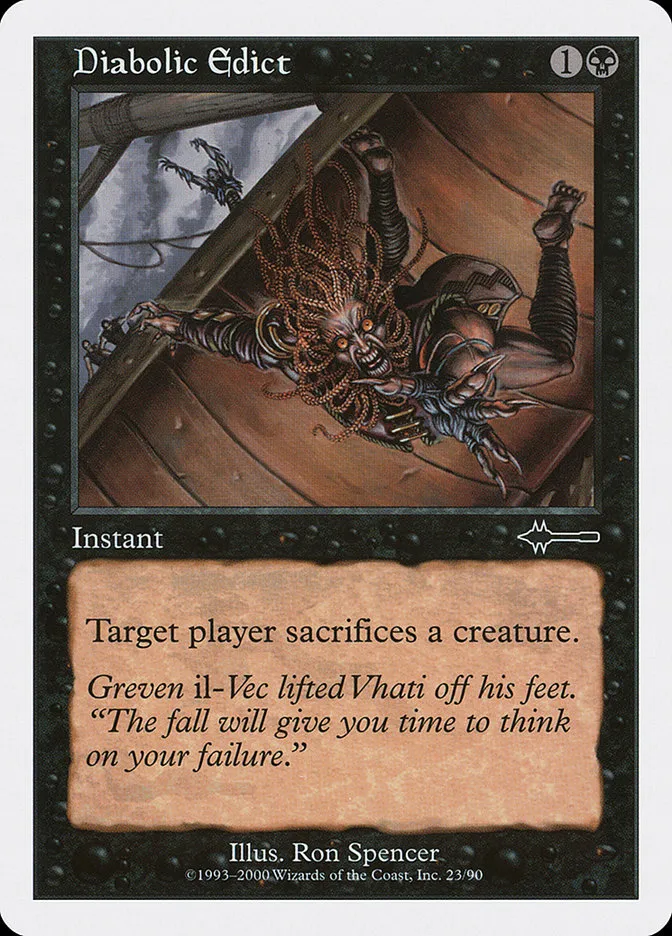 2000 Beatdown Box Set Diabolic Edict common #23 common card image
