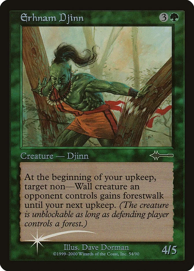 2000 Beatdown Box Set Erhnam Djinn uncommon #54 uncommon card image