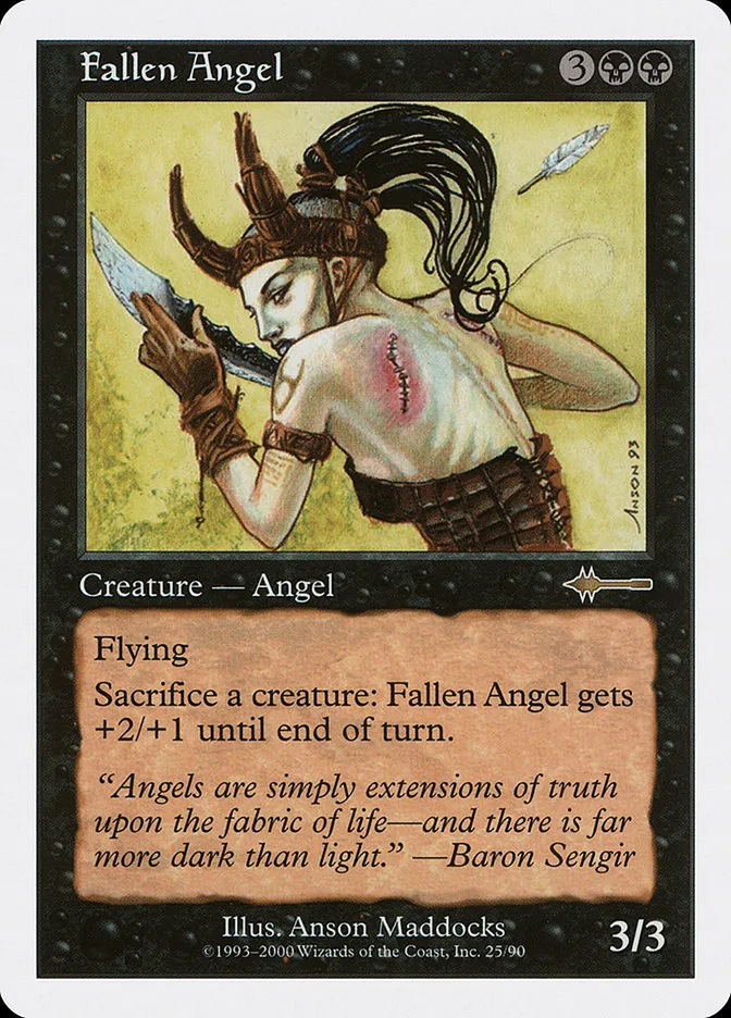 2000 Beatdown Box Set Fallen Angel rare #25 rare card image