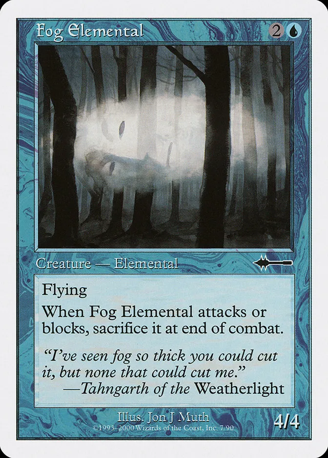 2000 Beatdown Box Set Fog Elemental common #7 common card image