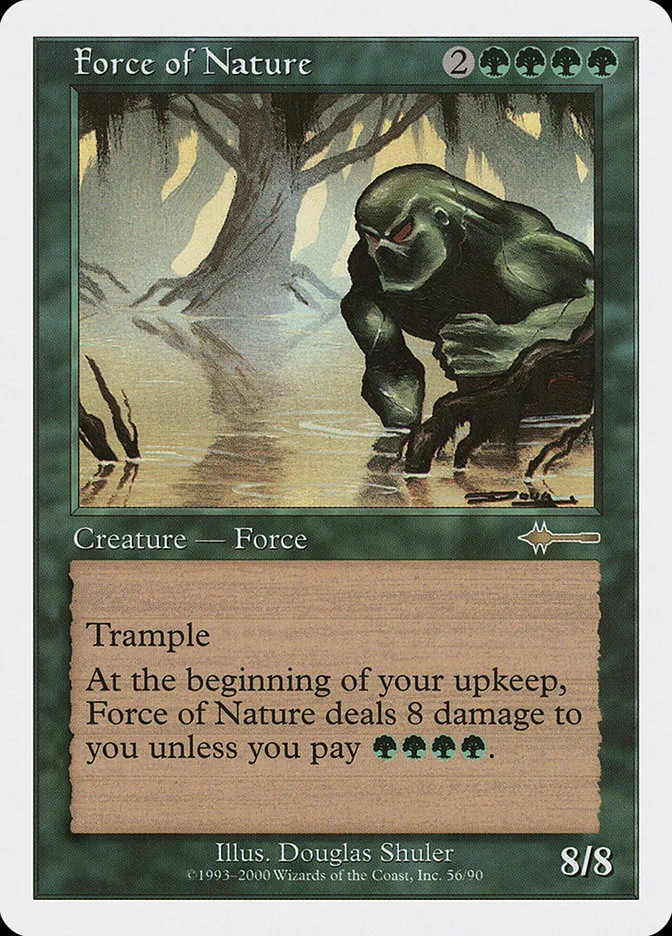 2000 Beatdown Box Set Force of Nature rare #56 rare card image