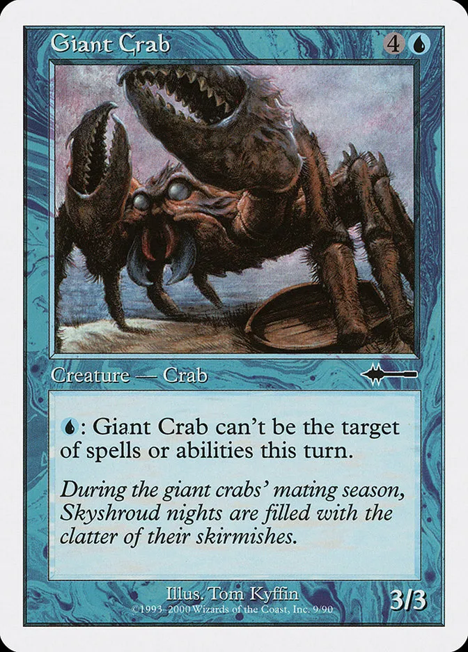 2000 Beatdown Box Set Giant Crab common #9 common card image