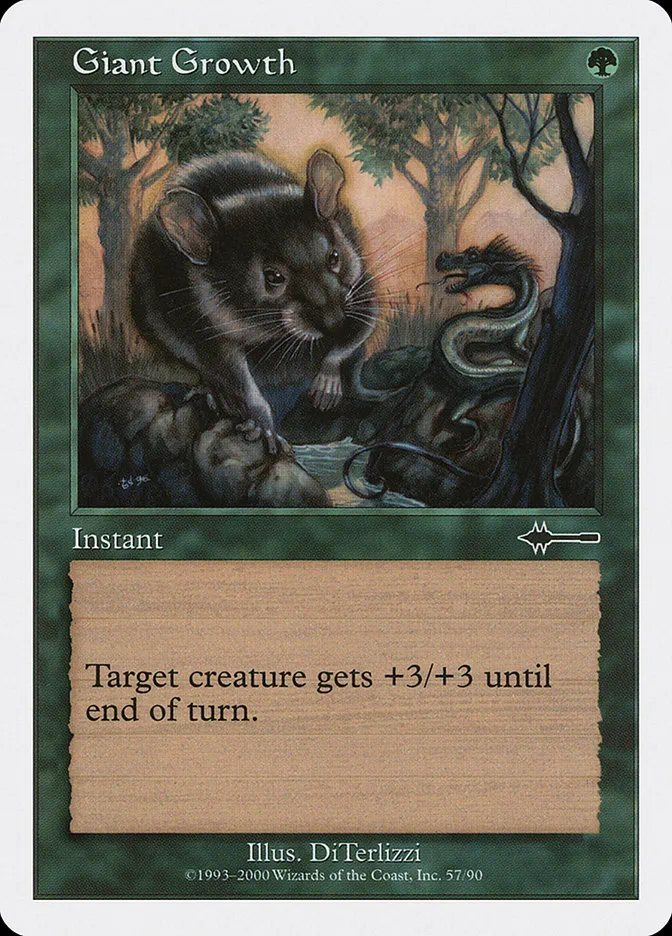 2000 Beatdown Box Set Giant Growth common #57 common card image