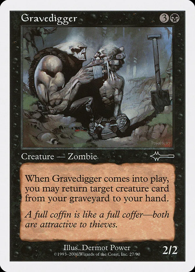 2000 Beatdown Box Set Gravedigger common #27 common card image