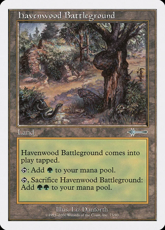 2000 Beatdown Box Set Havenwood Battleground uncommon #73 uncommon card image