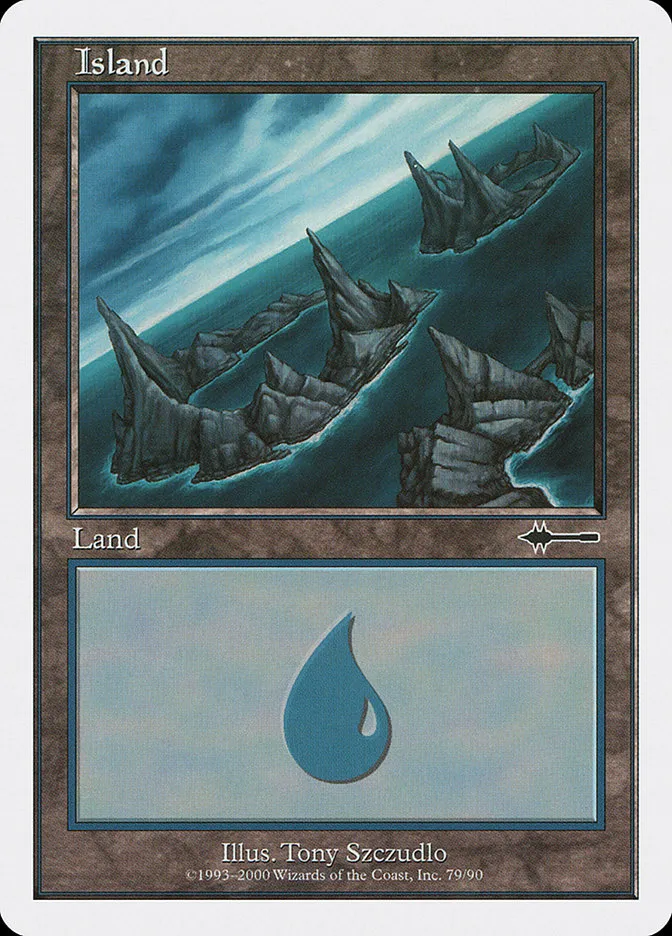 2000 Beatdown Box Set Island common #79 common card image