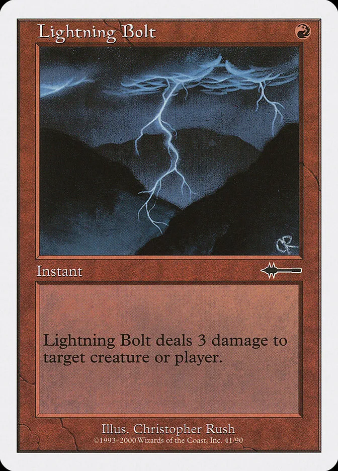 2000 Beatdown Box Set Lightning Bolt common #41 common card image