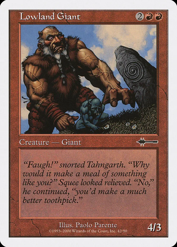 2000 Beatdown Box Set Lowland Giant common #42 common card image