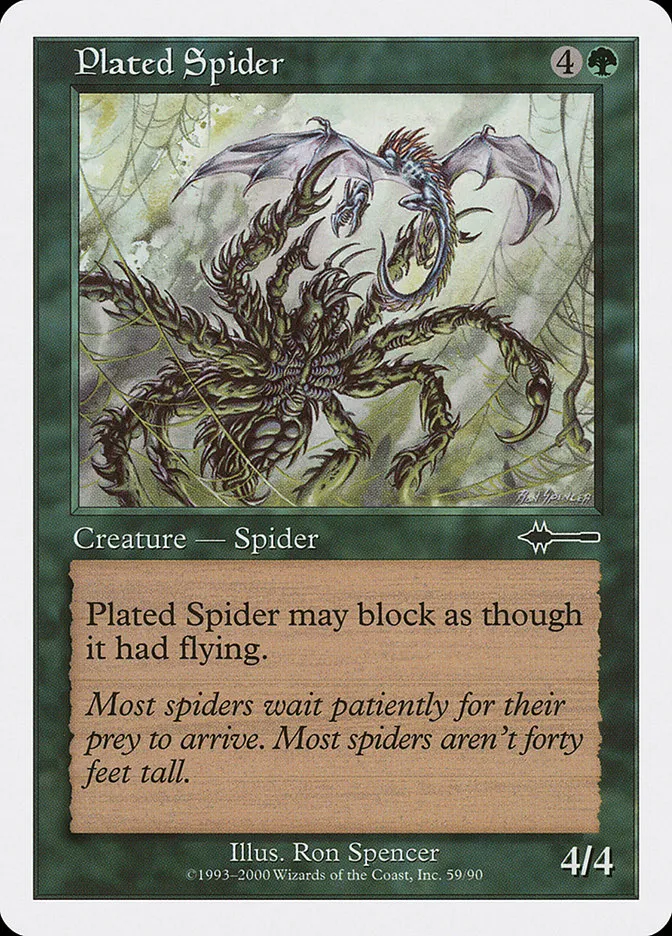2000 Beatdown Box Set Plated Spider common #59 common card image