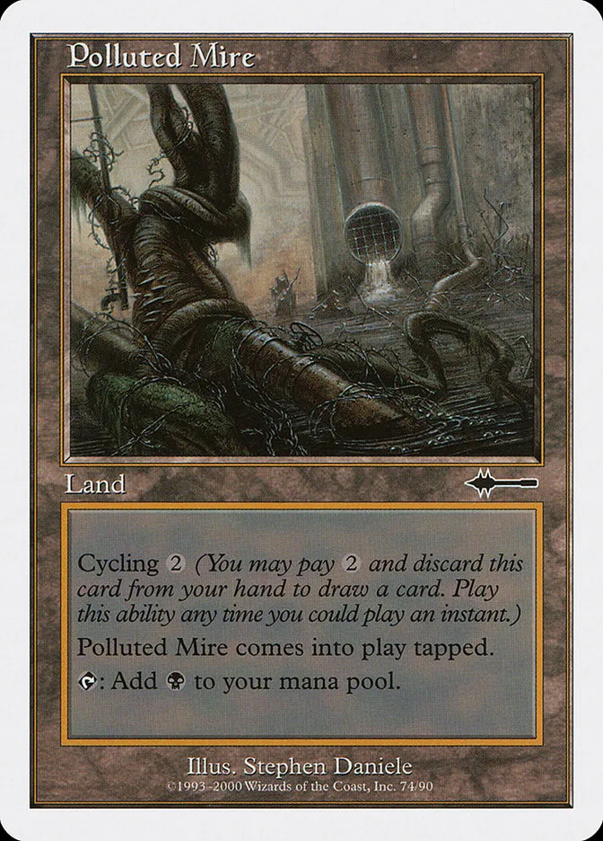 2000 Beatdown Box Set Polluted Mire common #74 common card image