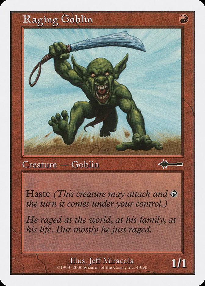 2000 Beatdown Box Set Raging Goblin common #43 common card image