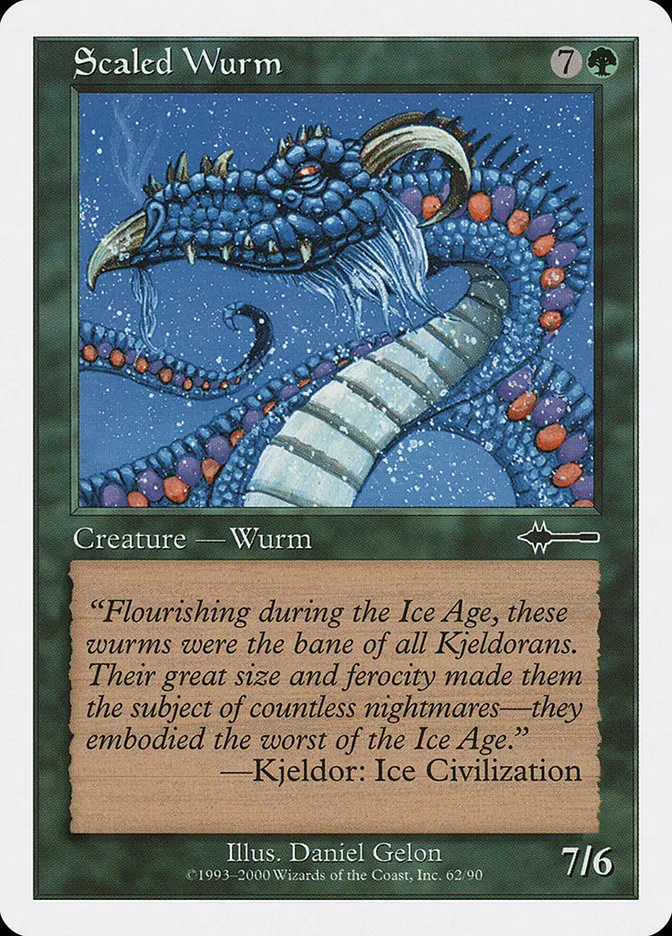 2000 Beatdown Box Set Scaled Wurm common #62 common card image