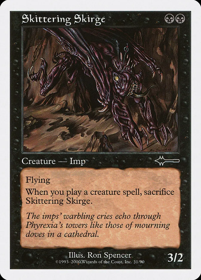 2000 Beatdown Box Set Skittering Skirge common #31 common card image