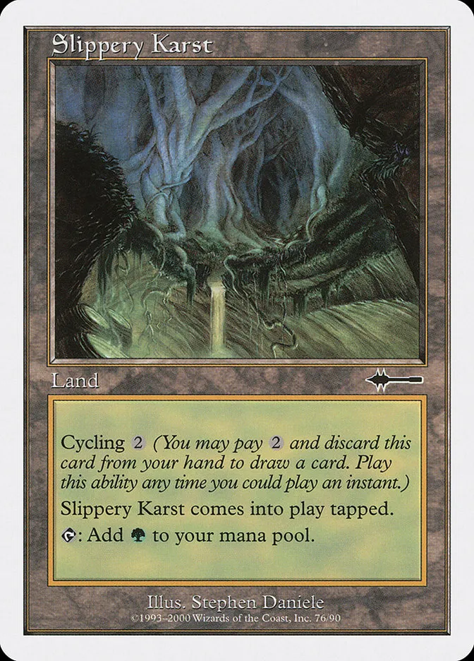 2000 Beatdown Box Set Slippery Karst common #76 common card image