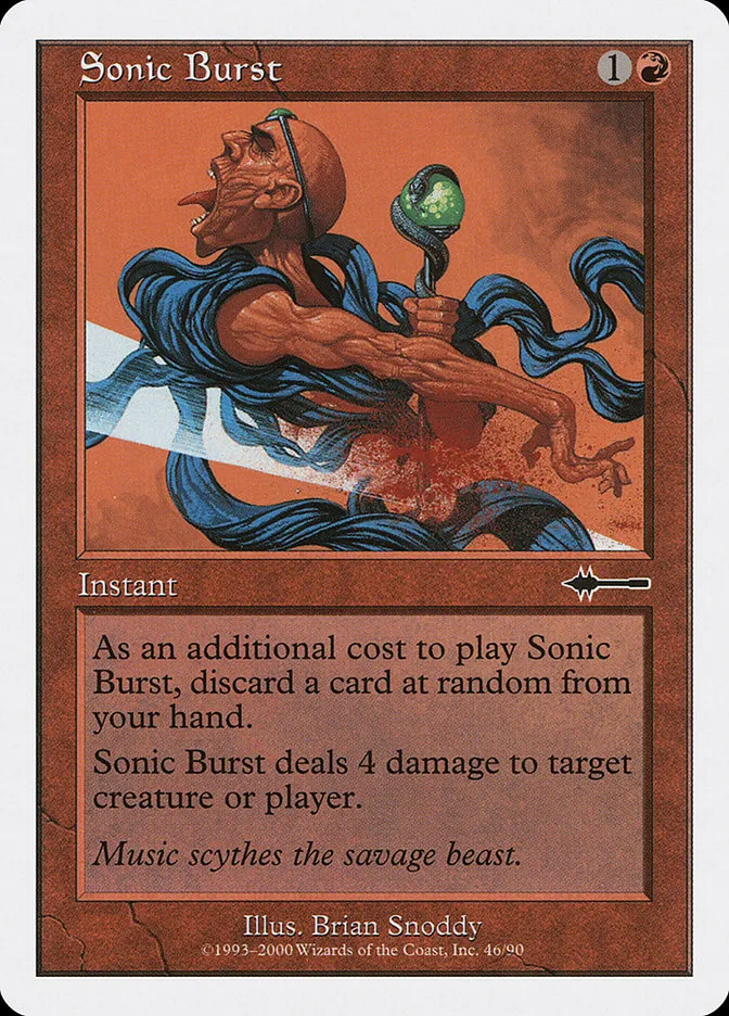 2000 Beatdown Box Set Sonic Burst common #46 common card image