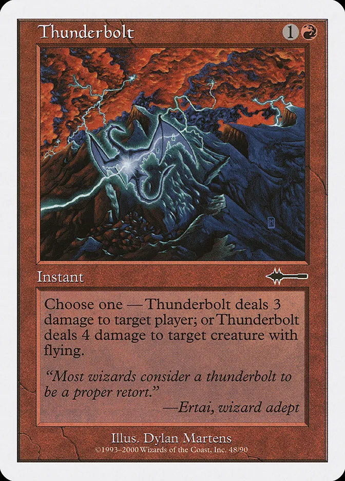 2000 Beatdown Box Set Thunderbolt common #48 common card image