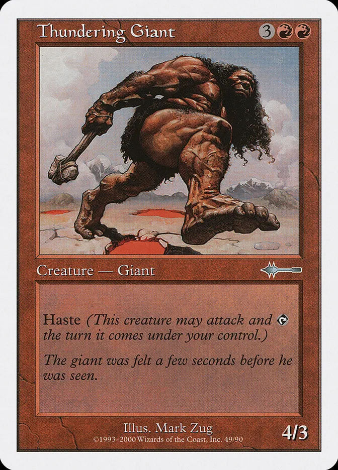 2000 Beatdown Box Set Thundering Giant uncommon #49 uncommon card image