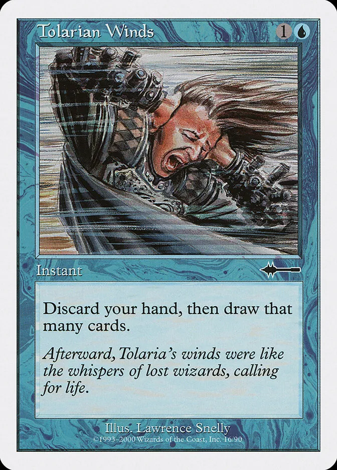 2000 Beatdown Box Set Tolarian Winds common #16 common card image