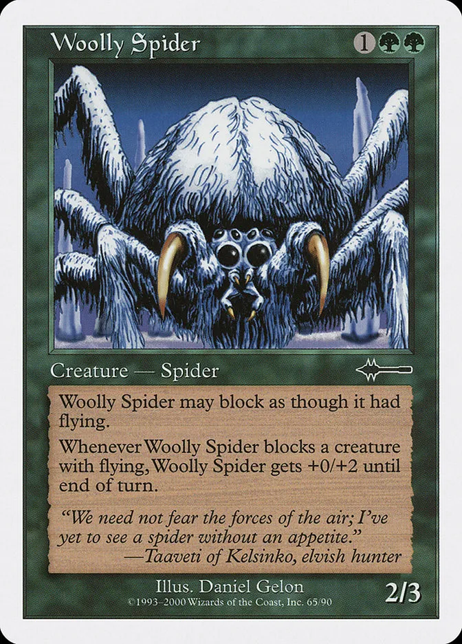 2000 Beatdown Box Set Woolly Spider common #65 common card image