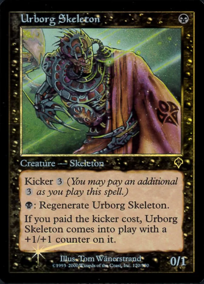 2000 Invasion Urborg Skeleton common #134★ common card image
