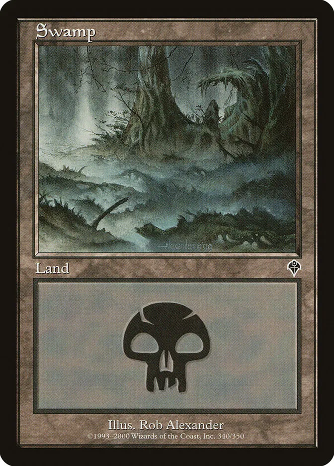 2000 Invasion Swamp common #340 common card image