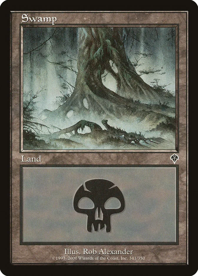 2000 Invasion Swamp common #341 common card image