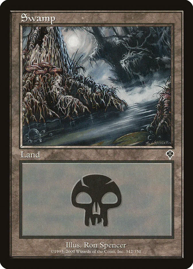 2000 Invasion Swamp common #342 common card image