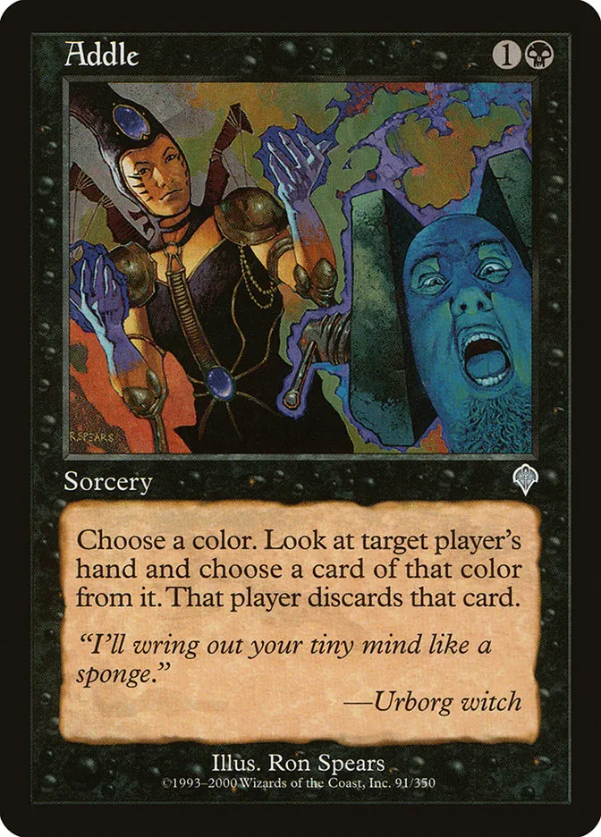 2000 Invasion Addle uncommon #91 uncommon card image