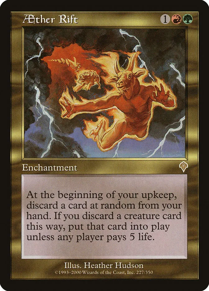 2000 Invasion Aether Rift rare #227 rare card image