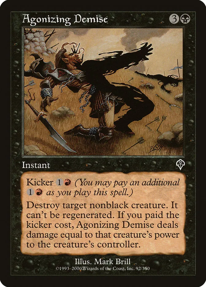 2000 Invasion Agonizing Demise common #92 common card image