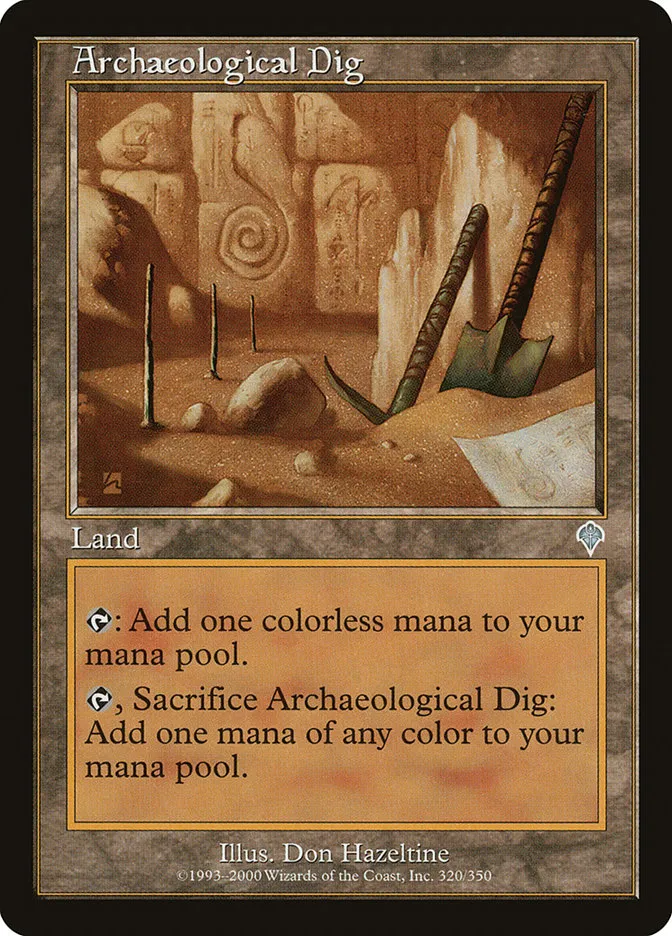 2000 Invasion Archaeological Dig uncommon #320 uncommon card image