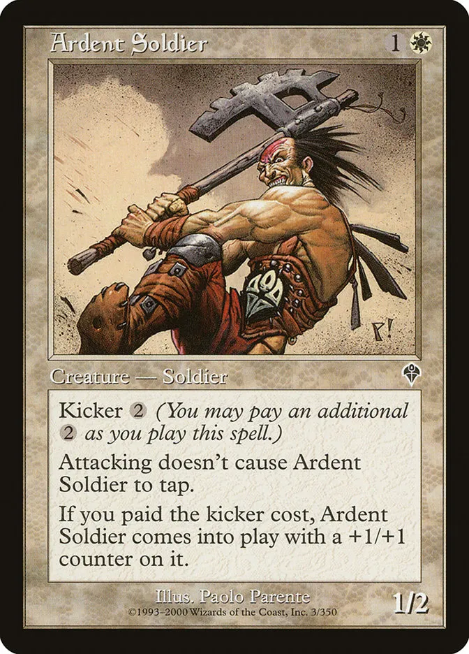 2000 Invasion Ardent Soldier common #3 common card image